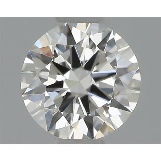 0.30 Carat Round H SI1 EX VG GIA Natural Diamond