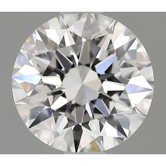 0.9 Carat Round F VVS2 EX VG GIA Natural Diamond