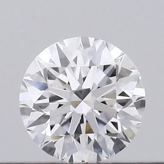 0.19 Carat Round D VVS2 EX GIA Natural Diamond