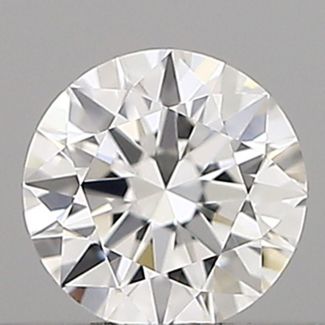 0.19 Carat Round D VVS2 EX GIA Natural Diamond