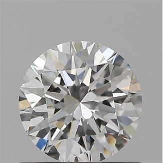 0.60 Carat Round G SI1 EX GIA Natural Diamond