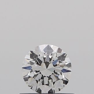 0.42 Carat Round F VVS2 EX GIA Natural Diamond