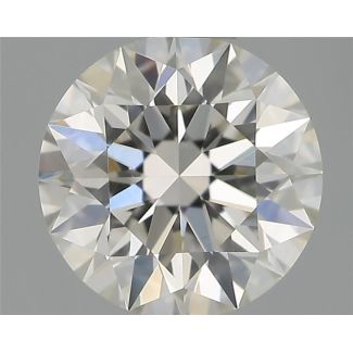 0.52 Carat Round H SI1 EX VG GIA Natural Diamond