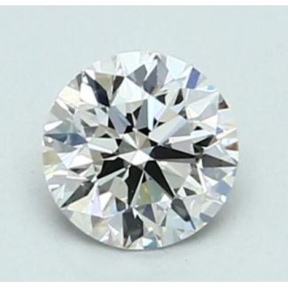 0.55 Carat Round G VVS2 EX GIA Natural Diamond