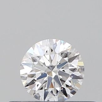 0.3 Carat Round D VVS2 EX VG GIA Natural Diamond