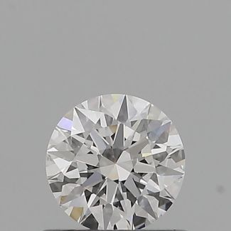 0.51 Carat Round E VVS2 EX GIA Natural Diamond