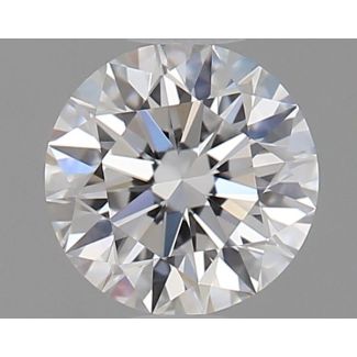 0.53 Carat Round D VVS1 EX GIA Natural Diamond