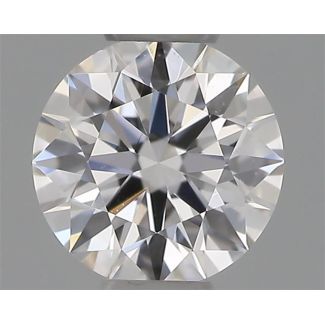 0.30 Carat Round D VVS2 EX VG GIA Natural Diamond