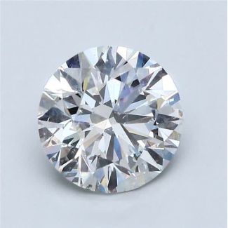 1.7 Carat Round H SI2 EX GIA Natural Diamond