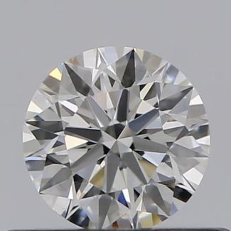 0.36 Carat Round F VS1 EX GIA Natural Diamond