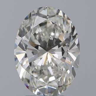 2.00 Carat Oval H VS2 - EX VG GIA Natural Diamond