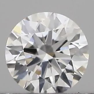 0.18 Carat Round E VVS2 EX GIA Natural Diamond