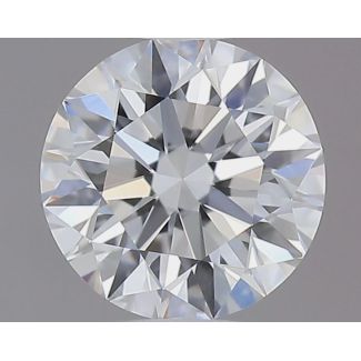 0.52 Carat Round D VVS1 EX GIA Natural Diamond