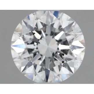 0.65 Carat Round E SI2 EX GIA Natural Diamond