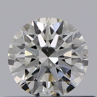 0.40 Carat Round H VVS2 VG EX GIA Natural Diamond