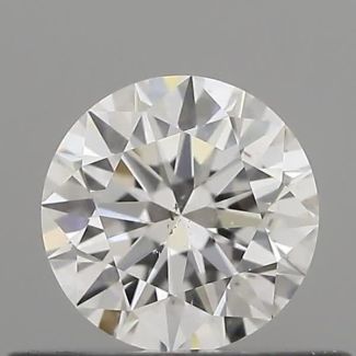 0.34 Carat Round E SI1 EX GIA Natural Diamond