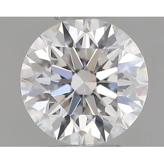 0.46 Carat Round D VVS1 EX GIA Natural Diamond