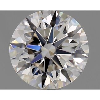 0.90 Carat Round H VS1 EX GIA Natural Diamond