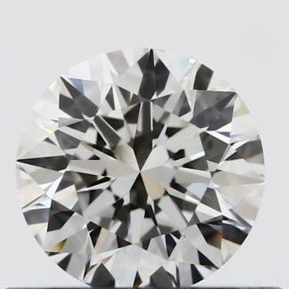 0.42 Carat Round F VVS2 EX GIA Natural Diamond