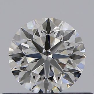 0.40 Carat Round F VVS1 VG EX GIA Natural Diamond