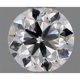 0.80 Carat Round F SI2 VG EX GIA Natural Diamond