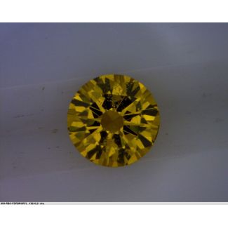 0.21 Carat Round Fancy Deep Brownish Yellow GD GIA Natural Diamond