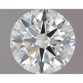 0.52 Carat Round H VS2 EX GIA Natural Diamond