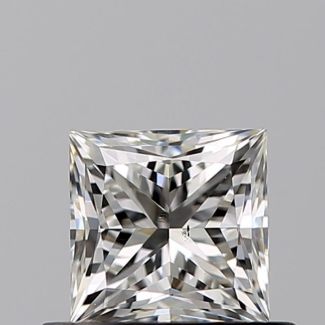 0.50 Carat Princess H SI1 - VG GIA Natural Diamond