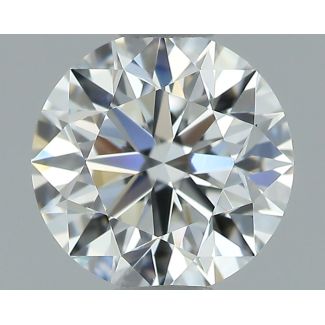 0.61 Carat Round E VVS2 EX GIA Natural Diamond