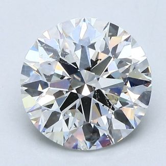 1.9 Carat Round H SI1 EX GIA Natural Diamond