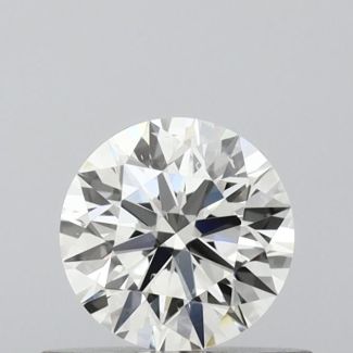 0.5 Carat Round H SI1 EX IGI Natural Diamond