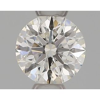 0.35 Carat Round H SI1 EX GIA Natural Diamond