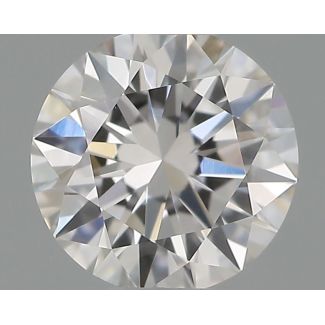 0.34 Carat Round H VVS1 EX GIA Natural Diamond