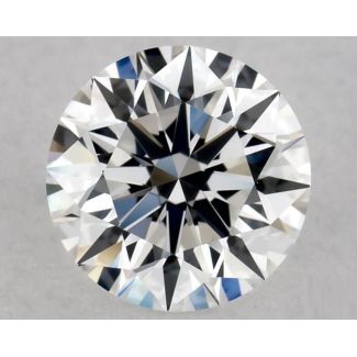 0.52 Carat Round D VVS2 EX GIA Natural Diamond