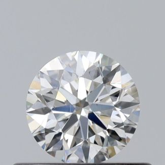 0.36 Carat Round H VS2 EX GIA Natural Diamond