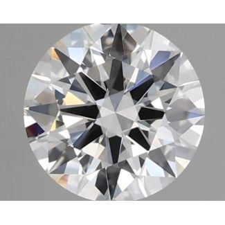 0.5 Carat Round F VVS1 EX GIA Natural Diamond