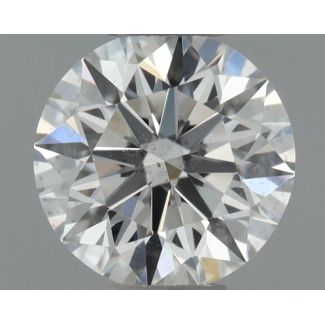 0.34 Carat Round F SI2 EX GIA Natural Diamond