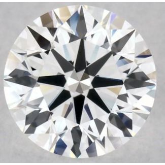 0.6 Carat Round F VVS2 EX GIA Natural Diamond