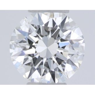 0.21 Carat Round H VVS1 EX GIA Natural Diamond