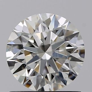 0.81 Carat Round H SI1 EX GIA Natural Diamond