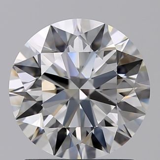 1.31 Carat Round F VVS2 EX GIA Natural Diamond