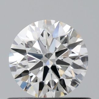 0.52 Carat Round H VS2 EX GIA Natural Diamond