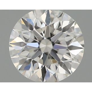 0.32 Carat Round H SI1 EX GIA Natural Diamond