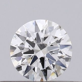 0.24 Carat Round G SI1 EX GIA Natural Diamond