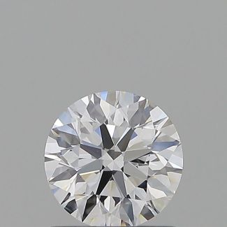 0.8 Carat Round D VVS2 EX GIA Natural Diamond