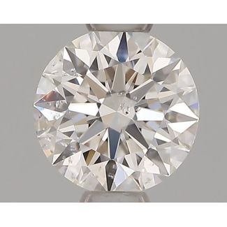 0.50 Carat Round H SI1 EX VG GIA Natural Diamond