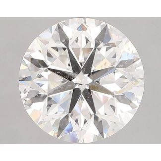 3.02 Carat Round D SI2 VG EX GIA Natural Diamond