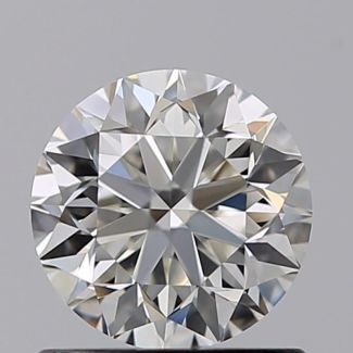 0.81 Carat Round F VVS2 VG EX GIA Natural Diamond