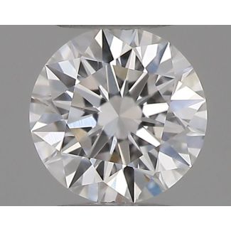 0.18 Carat Round E VVS2 EX GIA Natural Diamond