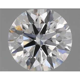 0.4 Carat Round F VS1 EX GIA Natural Diamond